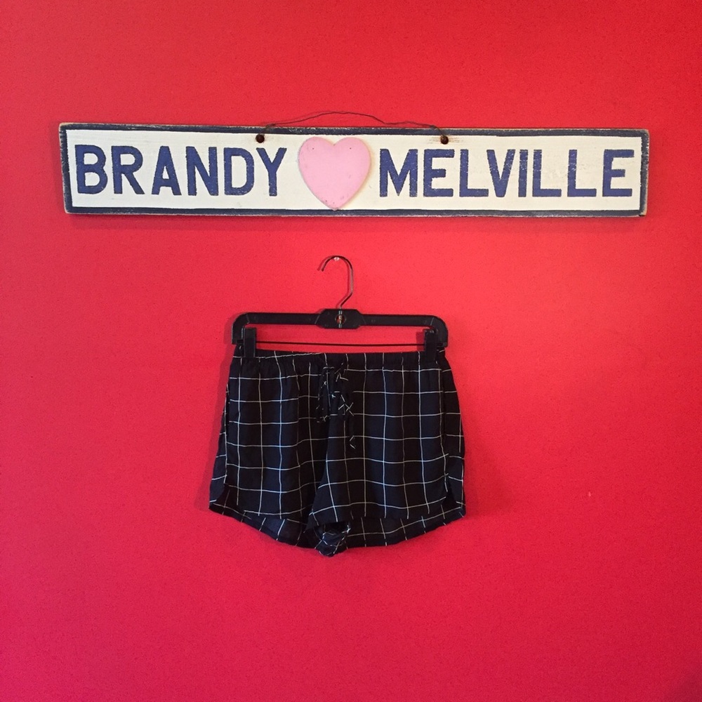 Brandy Melville grid shorts